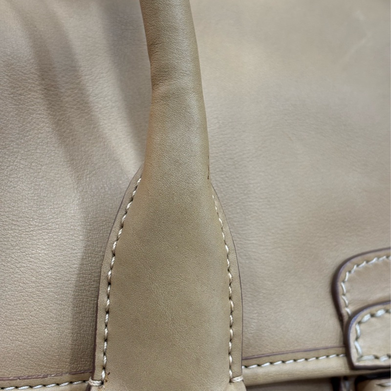 PRADA BN2135 大地色 全牛皮 手提包 購物包 肩背包 托特包 旅行袋 公事包 健身房-13