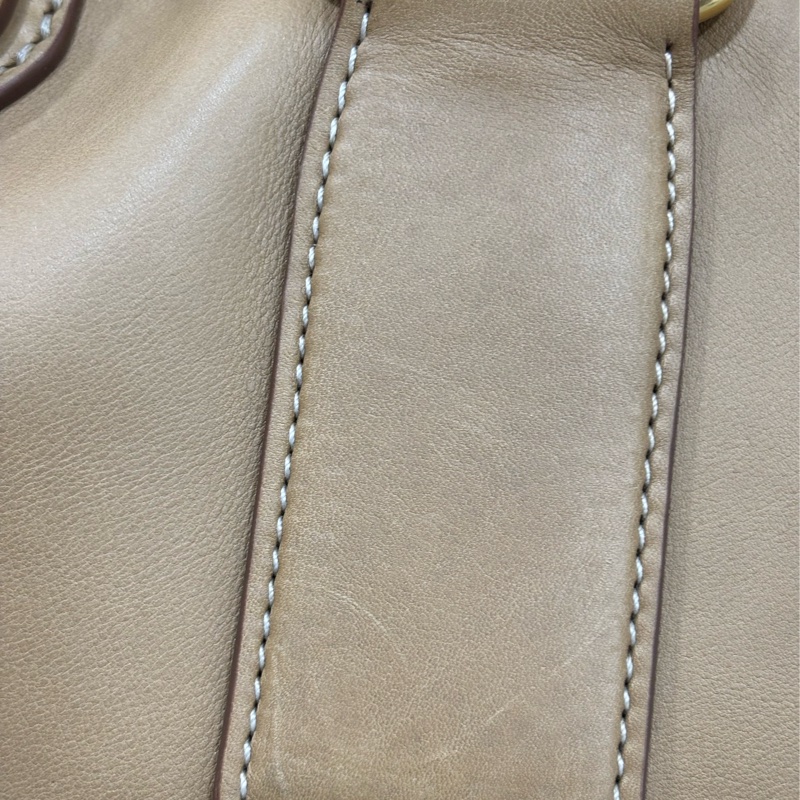 PRADA BN2135 大地色 全牛皮 手提包 購物包 肩背包 托特包 旅行袋 公事包 健身房-19