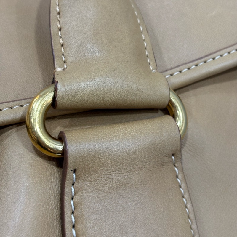 PRADA BN2135 大地色 全牛皮 手提包 購物包 肩背包 托特包 旅行袋 公事包 健身房-23