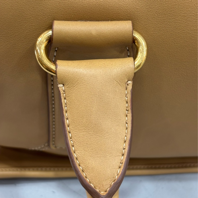 PRADA BN2135 大地色 全牛皮 手提包 購物包 肩背包 托特包 旅行袋 公事包 健身房-28