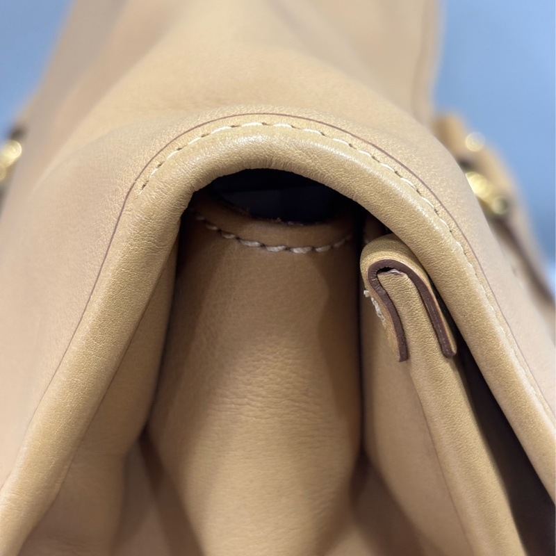 PRADA BN2135 大地色 全牛皮 手提包 購物包 肩背包 托特包 旅行袋 公事包 健身房-37