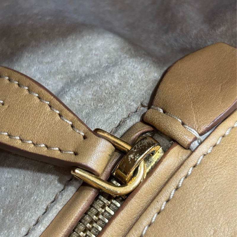 PRADA BN2135 大地色 全牛皮 手提包 購物包 肩背包 托特包 旅行袋 公事包 健身房-65