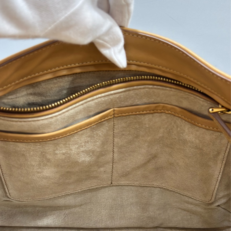 PRADA BN2135 大地色 全牛皮 手提包 購物包 肩背包 托特包 旅行袋 公事包 健身房-72