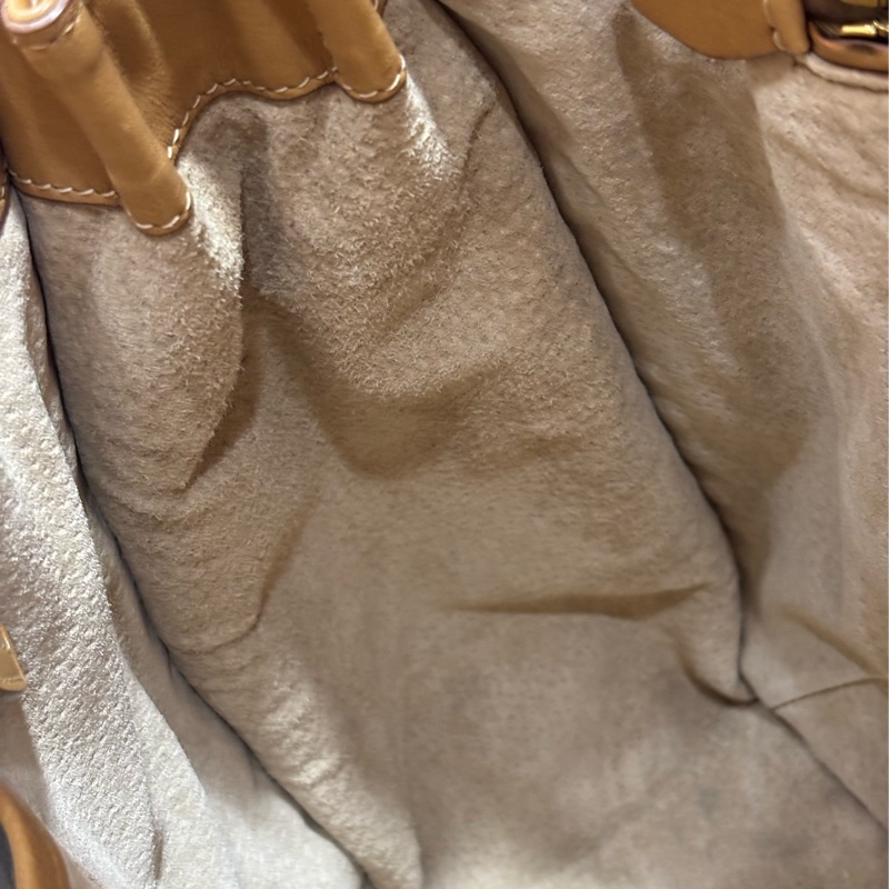 PRADA BN2135 大地色 全牛皮 手提包 購物包 肩背包 托特包 旅行袋 公事包 健身房-76