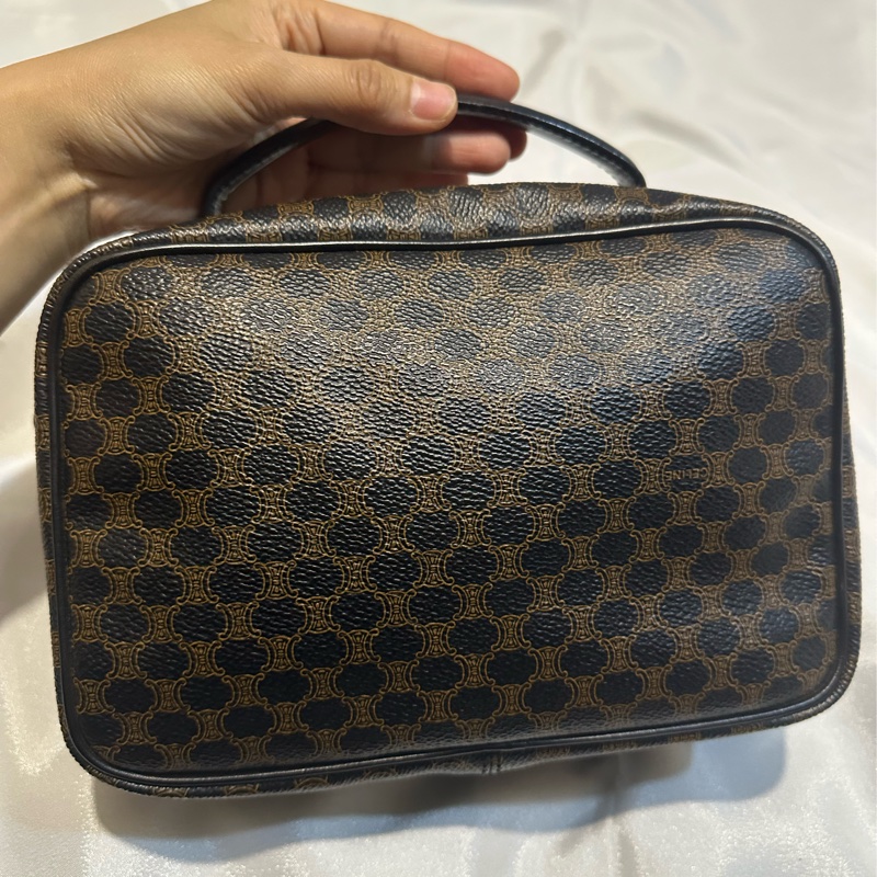 Celine vintage黑花相機包-3