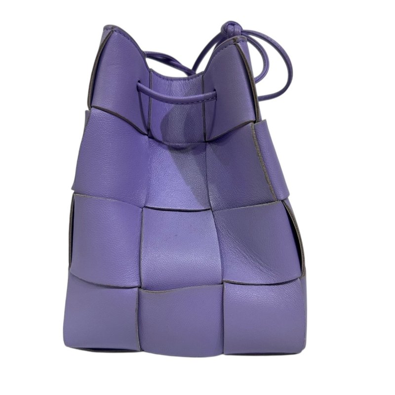 【美收精品】BV 紫色大編織肩背包 4-465-1