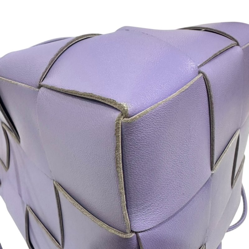 【美收精品】BV 紫色大編織肩背包 4-465-2