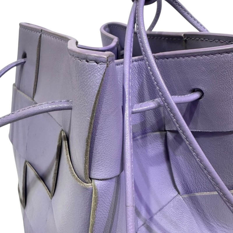 【美收精品】BV 紫色大編織肩背包 4-465-7