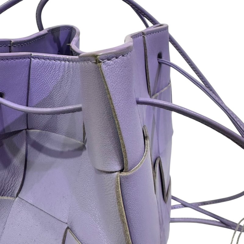 【美收精品】BV 紫色大編織肩背包 4-465-8