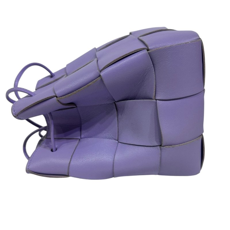 【美收精品】BV 紫色大編織肩背包 4-465-10