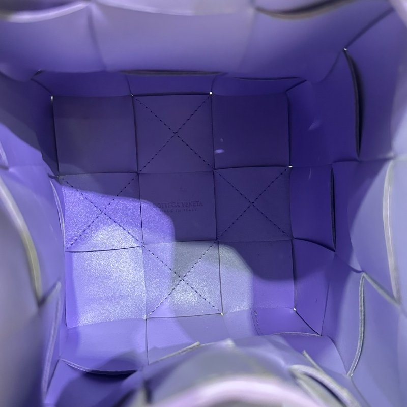 【美收精品】BV 紫色大編織肩背包 4-465-11