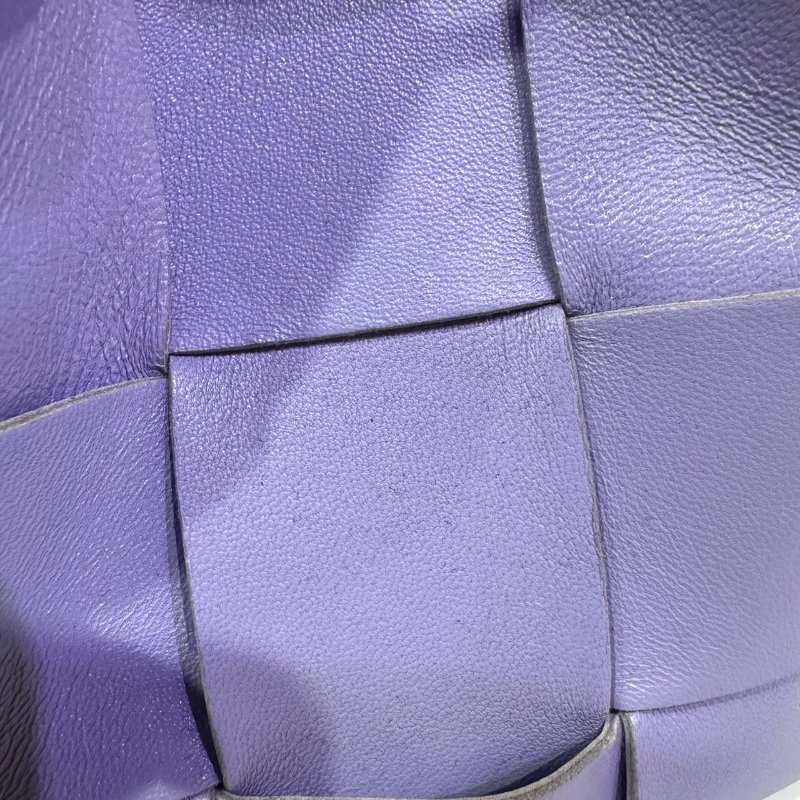 【美收精品】BV 紫色大編織肩背包 4-465-12