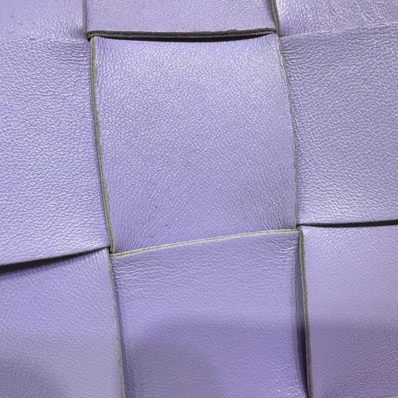 【美收精品】BV 紫色大編織肩背包 4-465-13