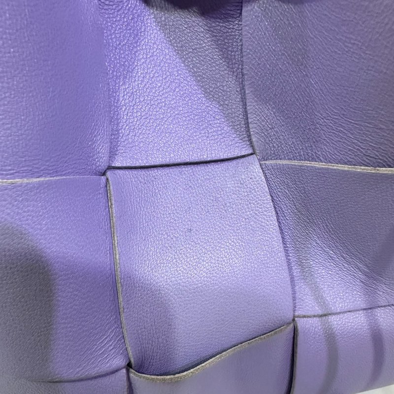 【美收精品】BV 紫色大編織肩背包 4-465-14