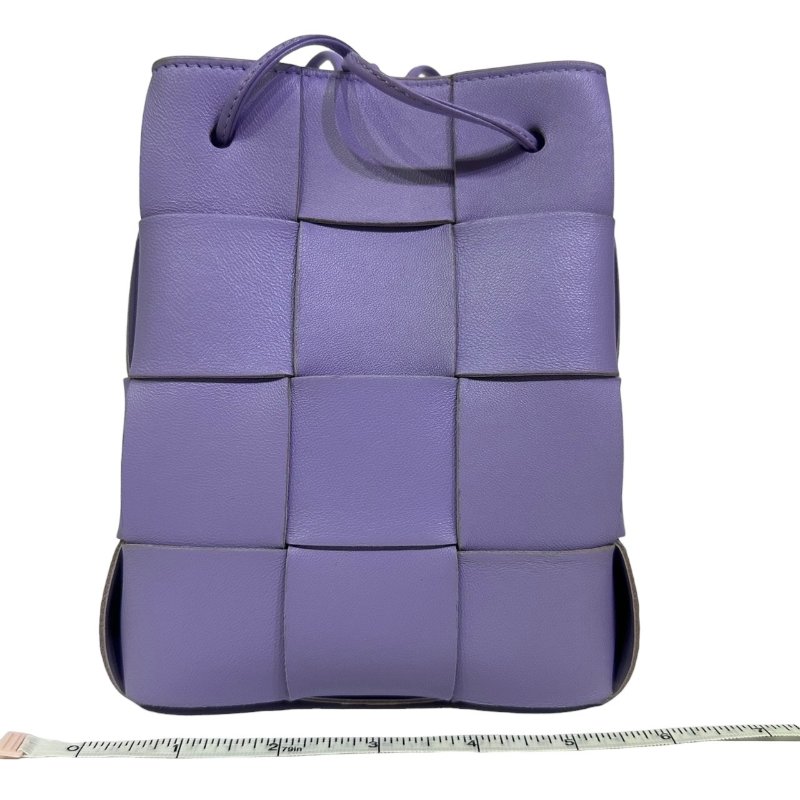 【美收精品】BV 紫色大編織肩背包 4-465-17