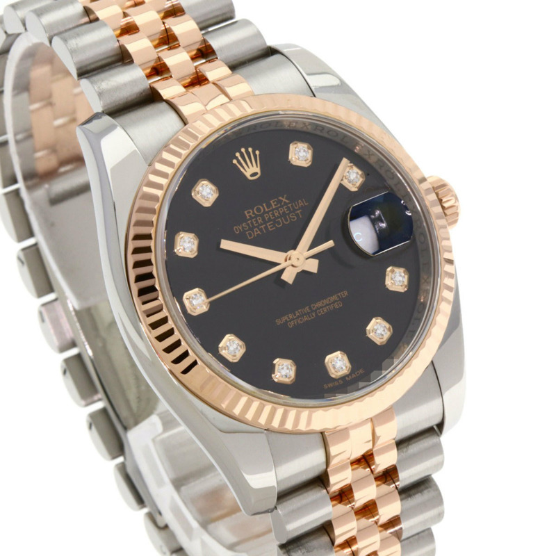 勞力士 116231G Datejust 男士十鑽腕錶，精鋼及 18K 黃金材質 (SSx18KPG)。-3