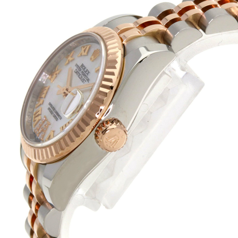 勞力士 179171NR Datejust VI 女士鑲鑽腕錶,精鋼及18K黃金材質 (SSx18KPG)。-4