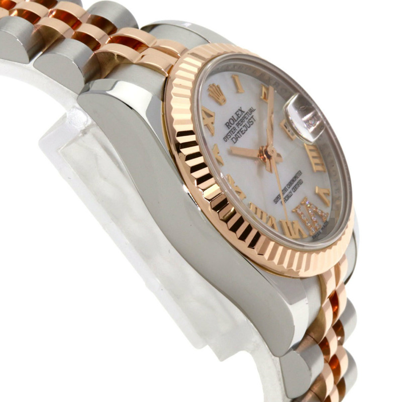 勞力士 179171NR Datejust VI 女士鑲鑽腕錶,精鋼及18K黃金材質 (SSx18KPG)。-5