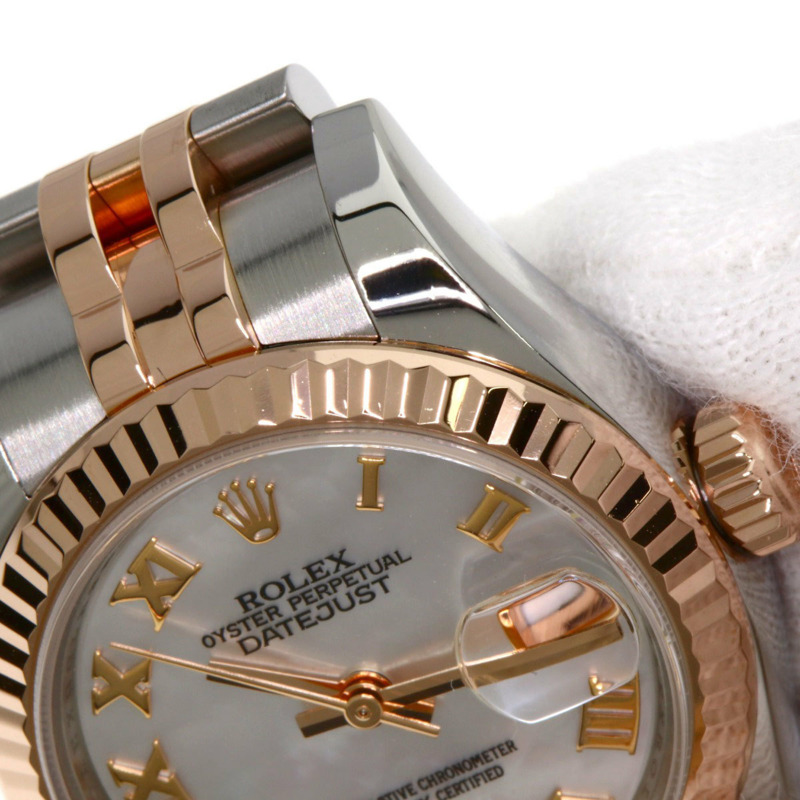 勞力士 179171NR Datejust VI 女士鑲鑽腕錶,精鋼及18K黃金材質 (SSx18KPG)。-14