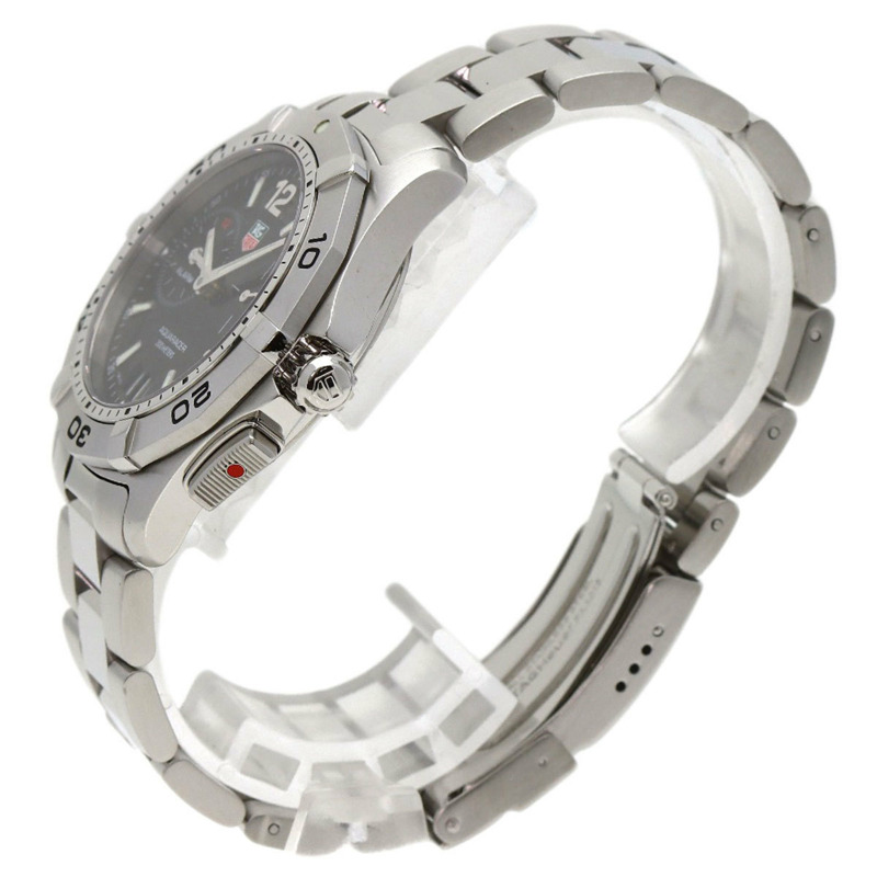 TAG Heuer WAF111Z Aquaracer 男士日期鬧鐘不鏽鋼腕錶-1