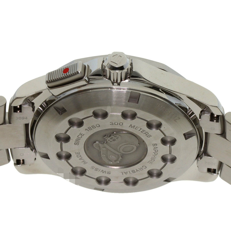 TAG Heuer WAF111Z Aquaracer 男士日期鬧鐘不鏽鋼腕錶-6