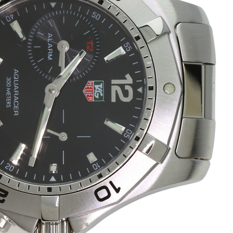 TAG Heuer WAF111Z Aquaracer 男士日期鬧鐘不鏽鋼腕錶-16