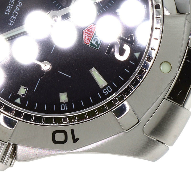 TAG Heuer WAF111Z Aquaracer 男士日期鬧鐘不鏽鋼腕錶-24