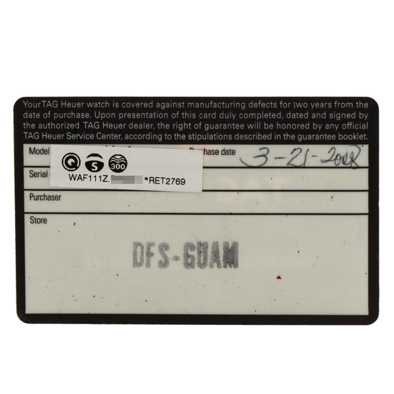 TAG Heuer WAF111Z Aquaracer 男士日期鬧鐘不鏽鋼腕錶-25