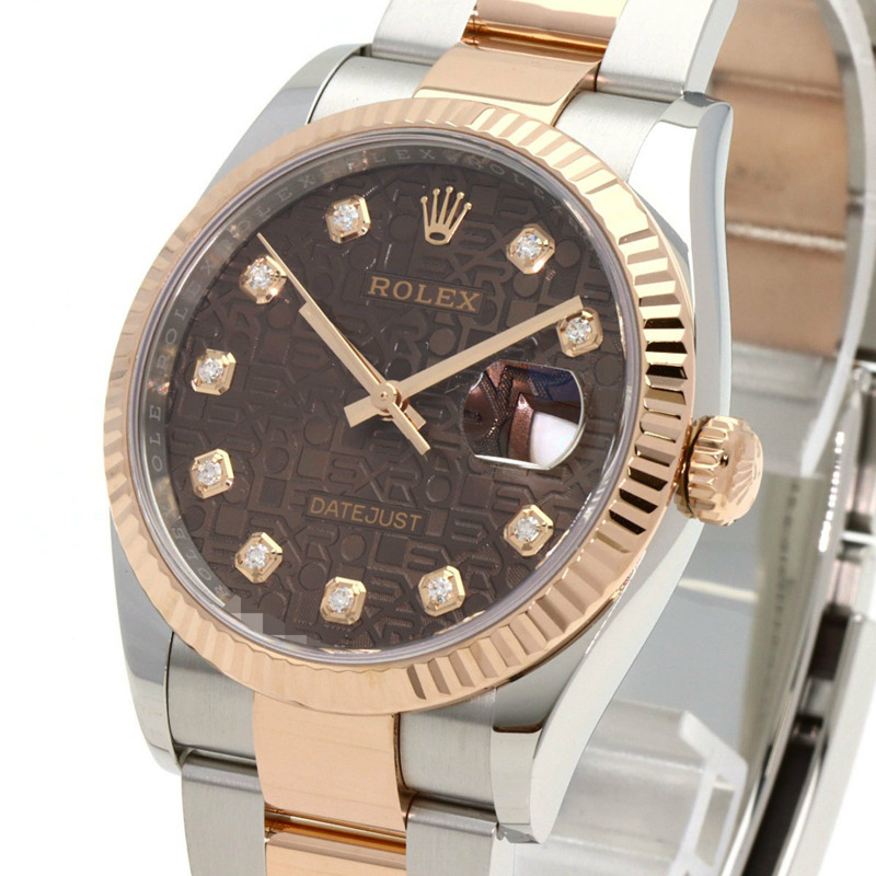 勞力士 126231G Datejust 36 不鏽鋼腕錶,18K鍍金(SSx18KPG)男士款-2