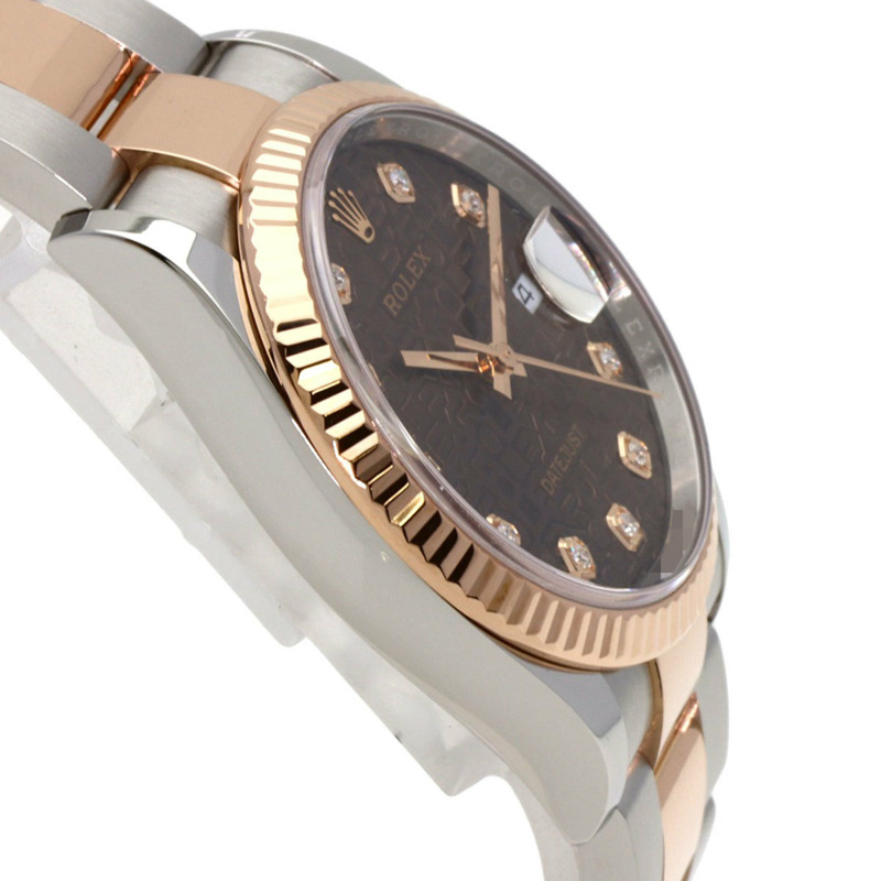 勞力士 126231G Datejust 36 不鏽鋼腕錶,18K鍍金(SSx18KPG)男士款-5