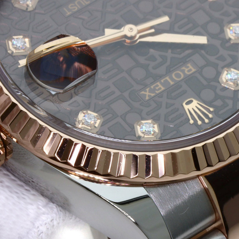 勞力士 126231G Datejust 36 不鏽鋼腕錶,18K鍍金(SSx18KPG)男士款-15