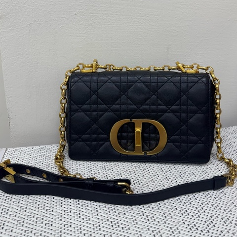 Dior CARO黑金小號斜背肩背包