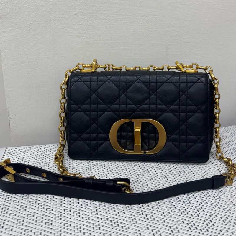 Dior CARO黑金小號斜背肩背包-0