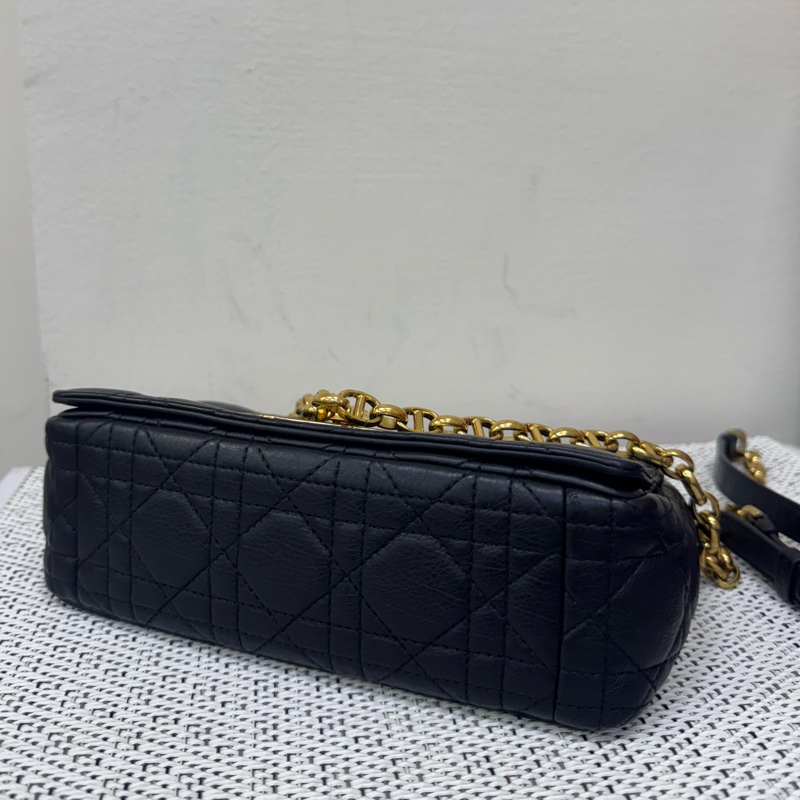 Dior CARO黑金小號斜背肩背包-4