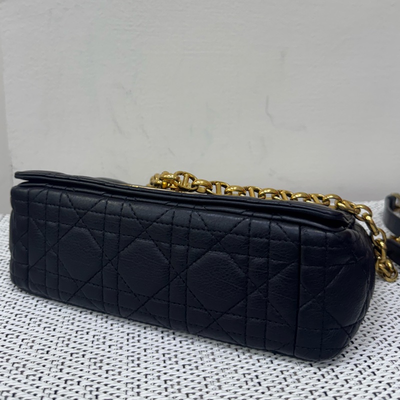 Dior CARO黑金小號斜背肩背包-7