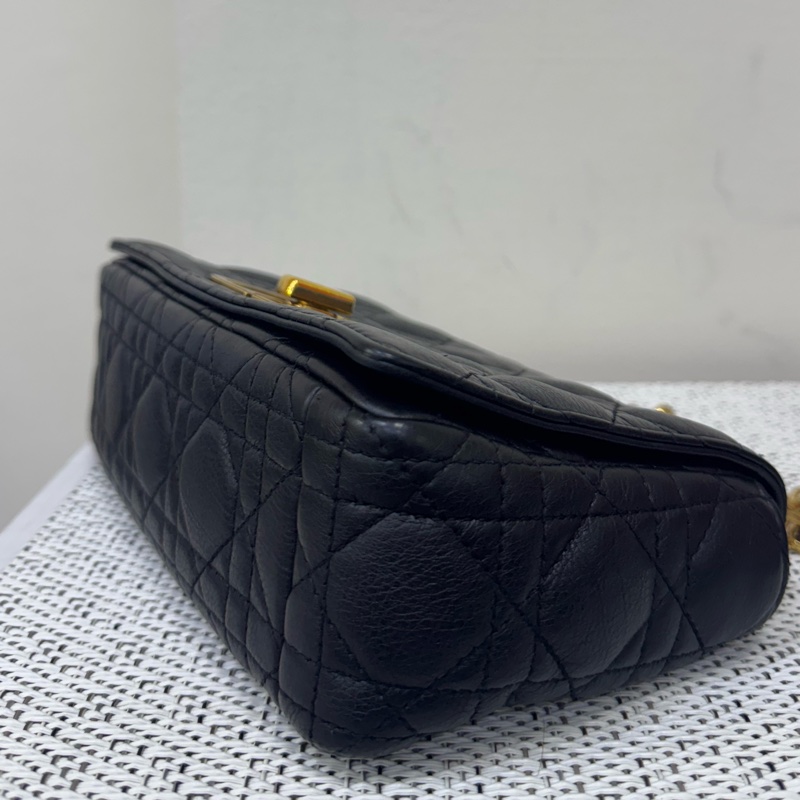 Dior CARO黑金小號斜背肩背包-8