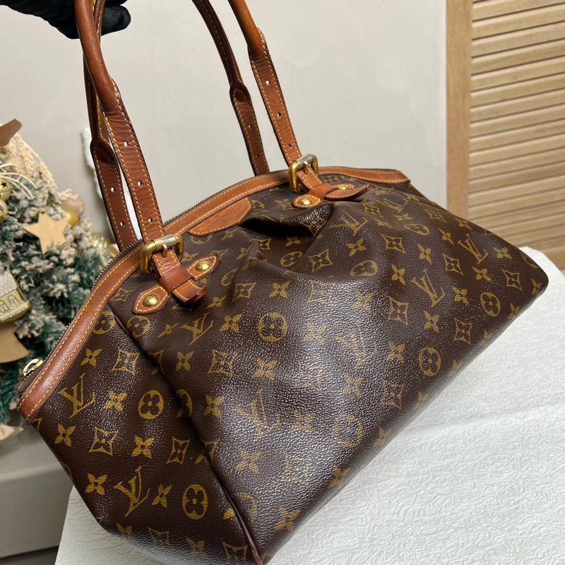 LV路易威登 老花中號餃子包 手提單肩腋下包-3