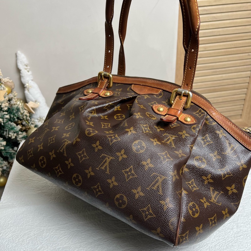 LV路易威登 老花中號餃子包 手提單肩腋下包-4