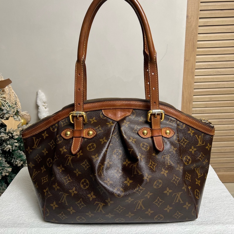 LV路易威登 老花中號餃子包 手提單肩腋下包-7