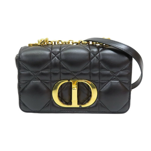 黑色羊皮 Caro 肩背包【Dior 迪奧】