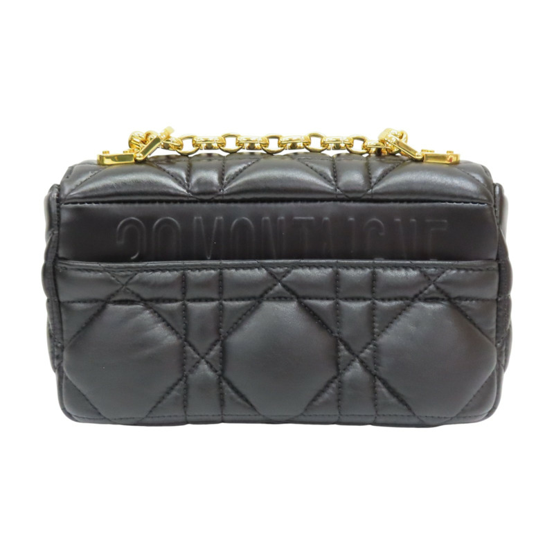 黑色羊皮 Caro 肩背包【Dior 迪奧】-1