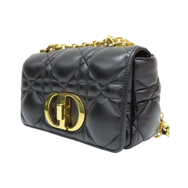 黑色羊皮 Caro 肩背包【Dior 迪奧】-2