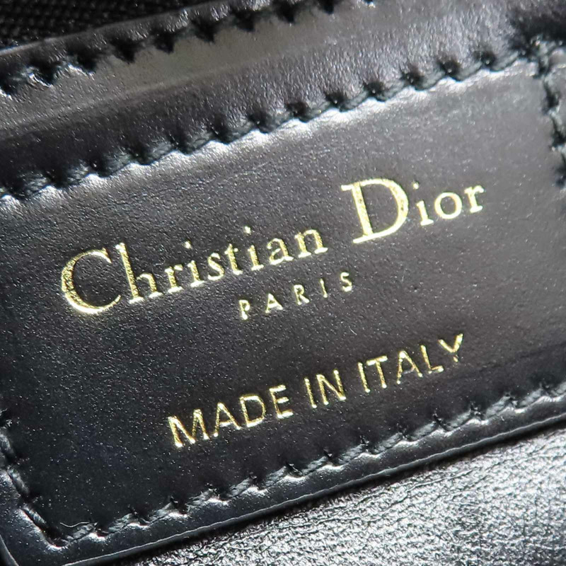 黑色羊皮 Caro 肩背包【Dior 迪奧】-8