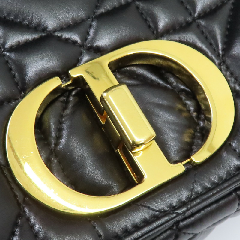 黑色羊皮 Caro 肩背包【Dior 迪奧】-15