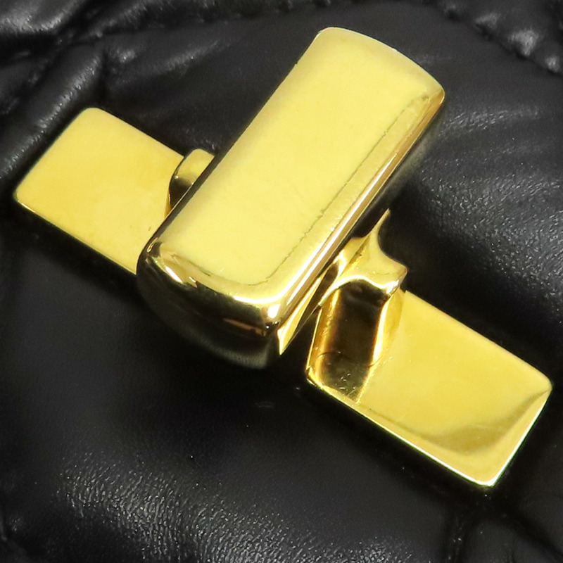 黑色羊皮 Caro 肩背包【Dior 迪奧】-16