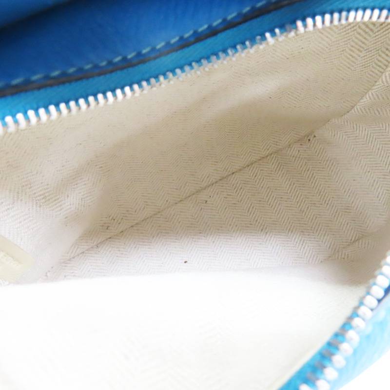 藍色拚色 牛皮 Mini Puzzle 肩背包【LOEWE 羅威】 051947-4