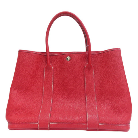 紅色 Negonda牛皮 Garden Party 36 □R刻 手提包【HERMES 愛馬仕】