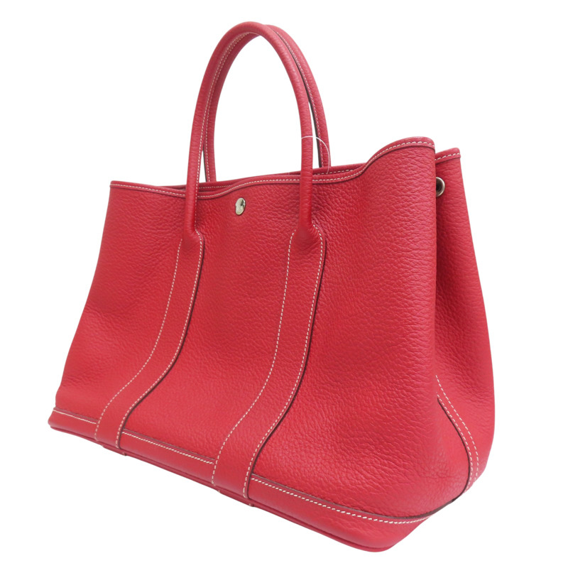 紅色 Negonda牛皮 Garden Party 36 □R刻 手提包【HERMES 愛馬仕】-2