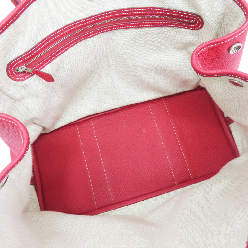 紅色 Negonda牛皮 Garden Party 36 □R刻 手提包【HERMES 愛馬仕】-4