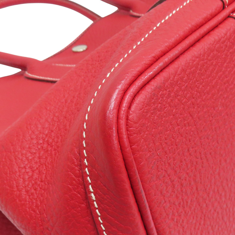 紅色 Negonda牛皮 Garden Party 36 □R刻 手提包【HERMES 愛馬仕】-9
